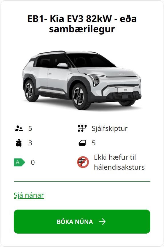 Rafbíll flokkur EB1