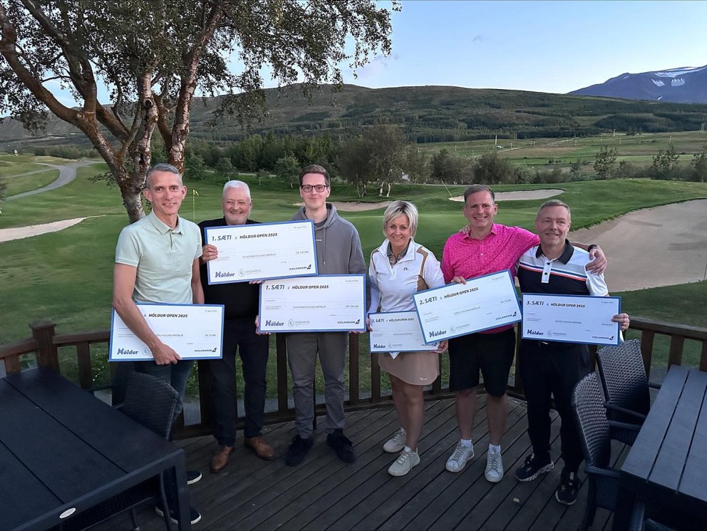 Sigurvegarar á Höldur open golfmótinu 2025