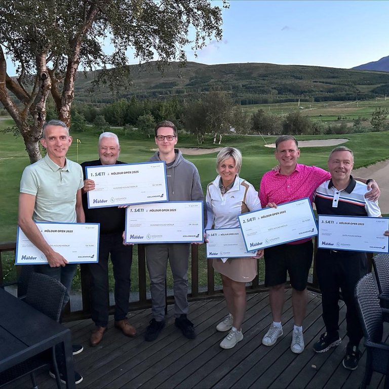 Sigurvegarar á Höldur open golfmótinu 2025